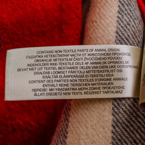 Burberry Brit Red Wool Hooded Coat - Picture 15 of 16